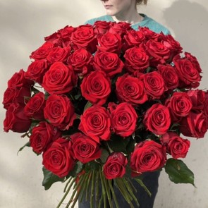 Букет красные Розы (51 шт.)